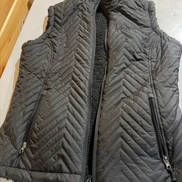 Free Country Jackets & Blazers - Free Country Charcoal Quilted Vest